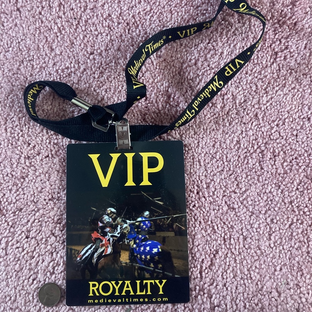 Medieval Times VIP Lanyard with Card